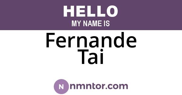 Fernande Tai