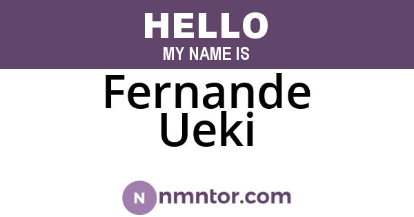 Fernande Ueki