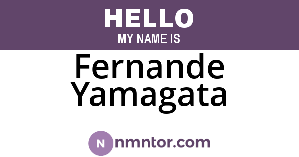 Fernande Yamagata