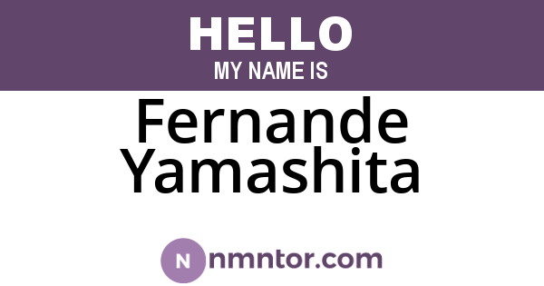 Fernande Yamashita