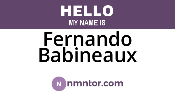 Fernando Babineaux