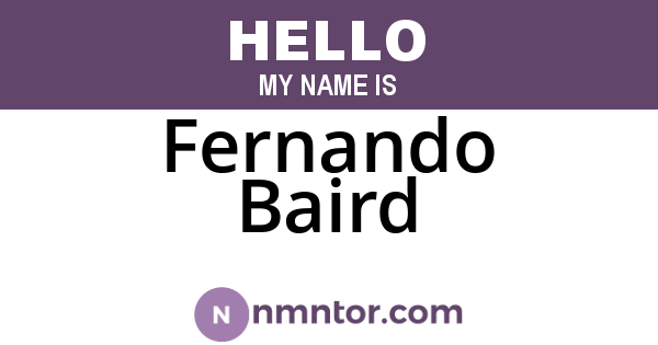 Fernando Baird