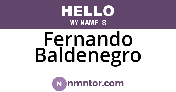 Fernando Baldenegro