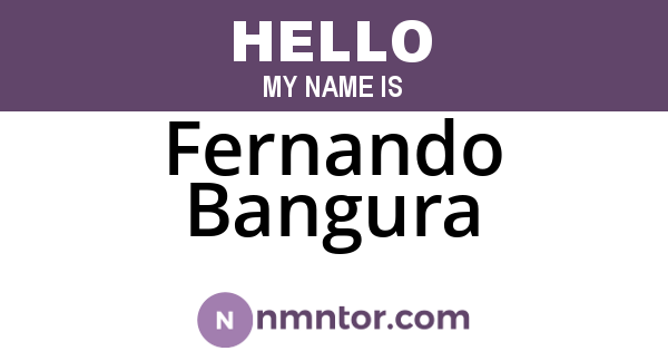 Fernando Bangura