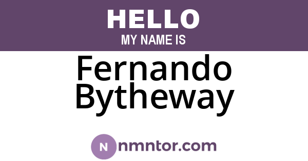 Fernando Bytheway