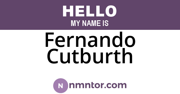 Fernando Cutburth