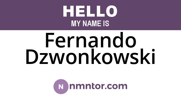 Fernando Dzwonkowski