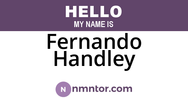 Fernando Handley