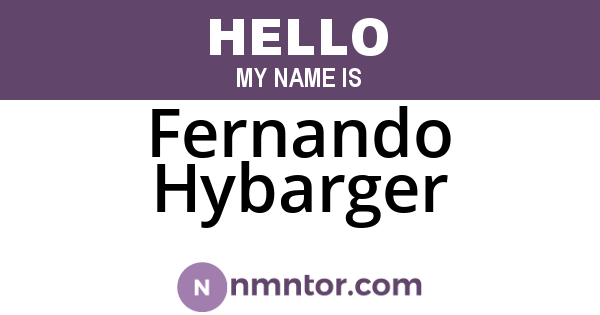 Fernando Hybarger