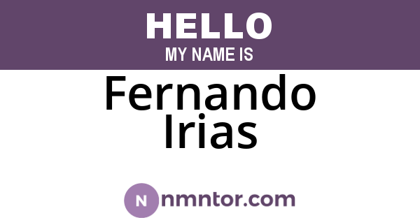 Fernando Irias