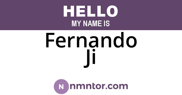 Fernando Ji