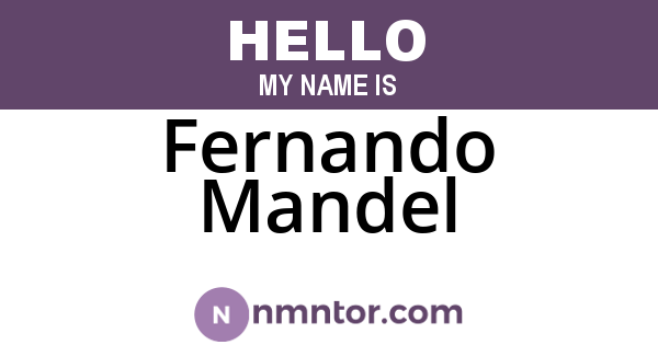 Fernando Mandel