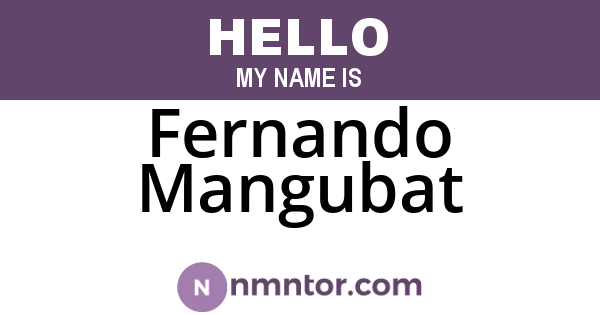 Fernando Mangubat