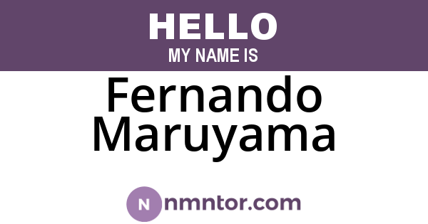 Fernando Maruyama