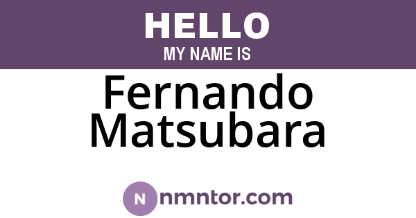 Fernando Matsubara