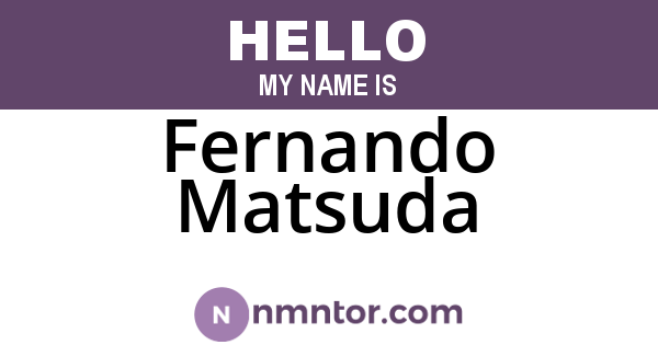 Fernando Matsuda