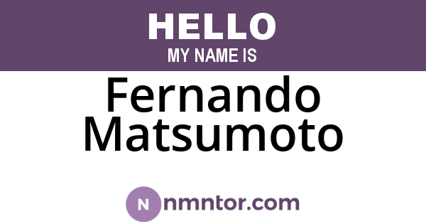 Fernando Matsumoto