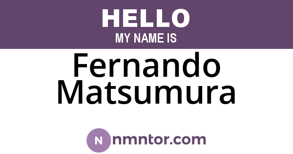 Fernando Matsumura