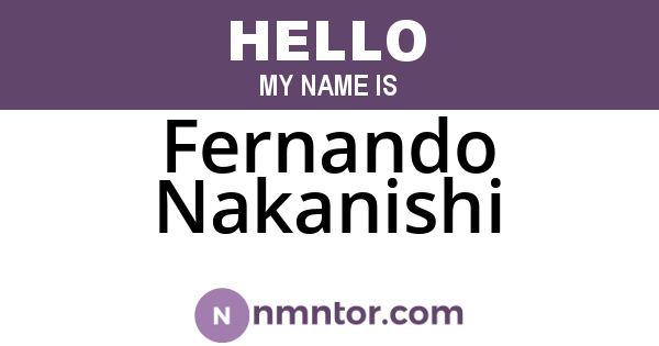 Fernando Nakanishi