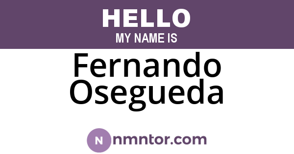 Fernando Osegueda