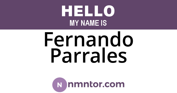 Fernando Parrales