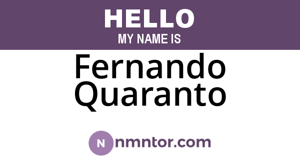 Fernando Quaranto