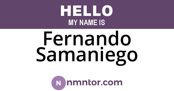 Fernando Samaniego