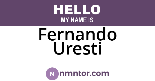 Fernando Uresti