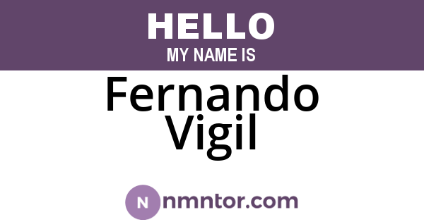 Fernando Vigil