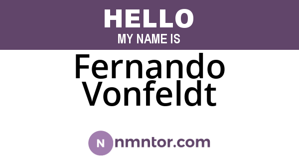 Fernando Vonfeldt