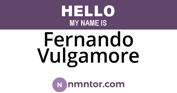 Fernando Vulgamore