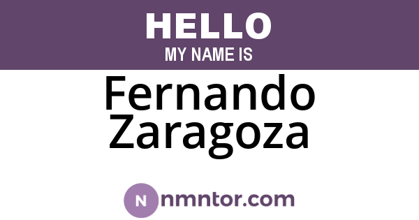 Fernando Zaragoza