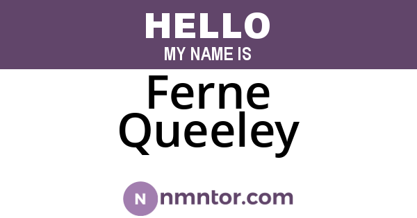 Ferne Queeley