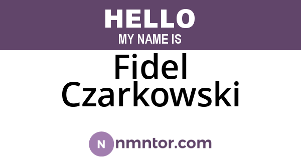 Fidel Czarkowski