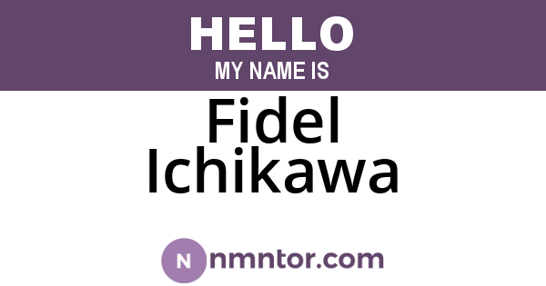 Fidel Ichikawa