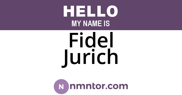 Fidel Jurich