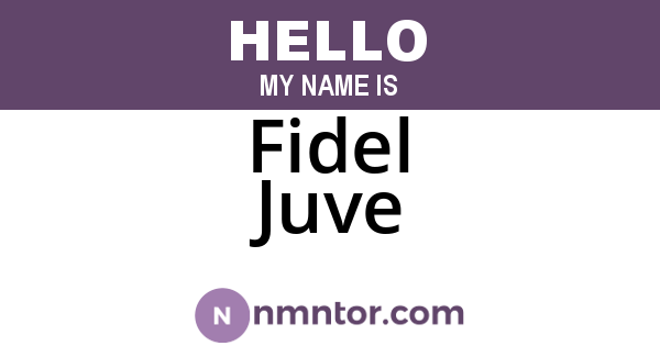 Fidel Juve