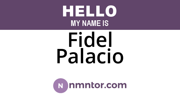 Fidel Palacio