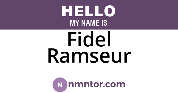 Fidel Ramseur