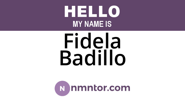 Fidela Badillo