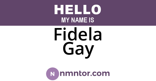 Fidela Gay