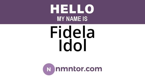 Fidela Idol