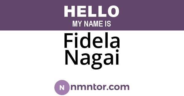 Fidela Nagai