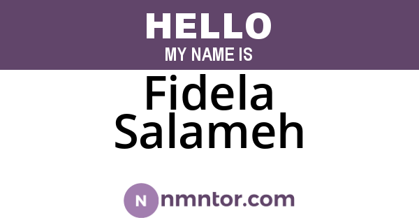 Fidela Salameh