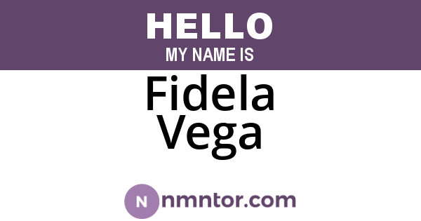 Fidela Vega