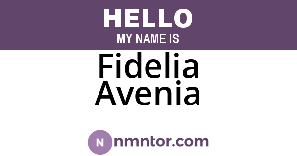 Fidelia Avenia