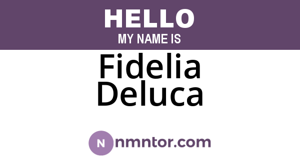 Fidelia Deluca