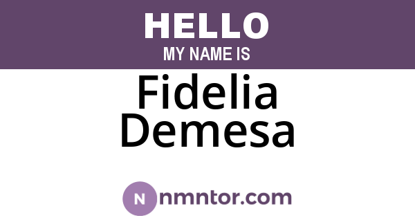 Fidelia Demesa