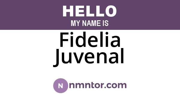 Fidelia Juvenal