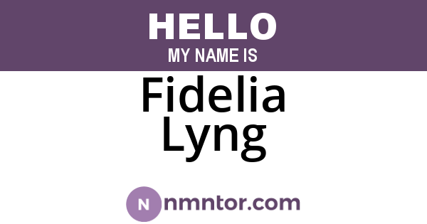 Fidelia Lyng